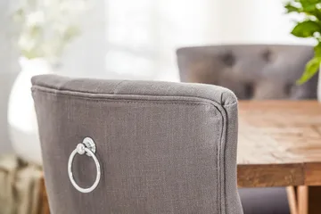 Lyon Forlengningsbar Spisegruppe 200 cm med 6 Viktoria Stol - Natur/Grå/Hvit - Møbler - Bord - Spisegruppe