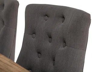 Lyon Forlengningsbar Spisegruppe 200 cm med 6 Viktoria Stol - Natur/Hvit/Grå - Møbler - Bord - Spisegruppe