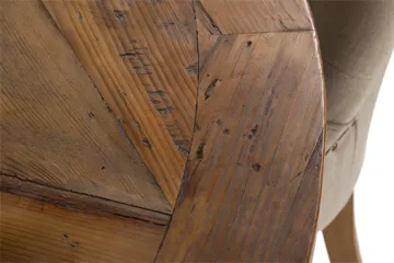 Lyon Spisegruppe Ø150 cm Rund med 4 Viktoria Stoler - Vintage Alm / Beige - Møbler - Bord - Spisegruppe