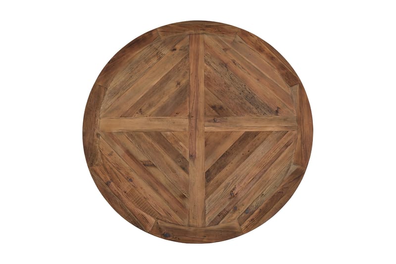 Lyon Spisegruppe Ø150 cm Rund med 4 Viktoria Stoler - Vintage Natur/Hvit/Beige - Møbler - Bord - Spisegruppe