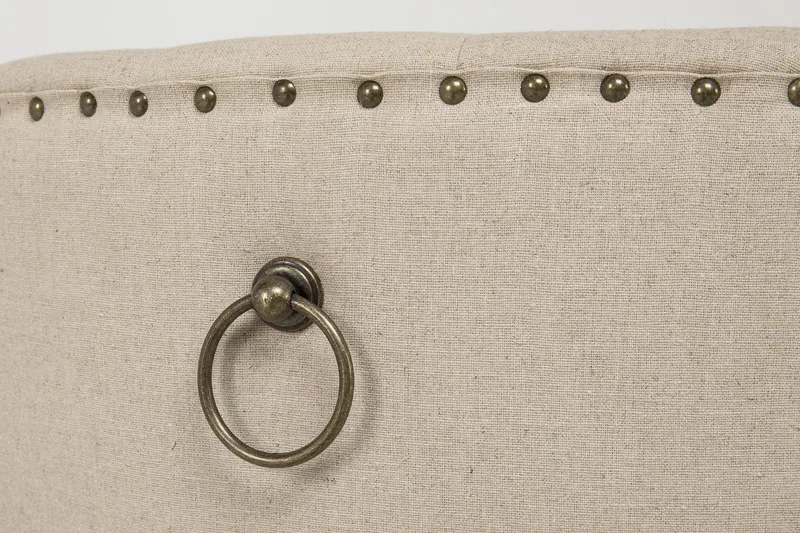 Lyon Spisegruppe Ø150 cm Rund med 4 Viktoria Stoler - Vintage Natur/Hvit/Beige - Møbler - Bord - Spisegruppe