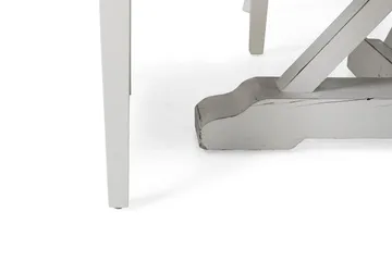 Lyon Spisegruppe Ø150 cm Rund med 4 Viktoria Stoler - Vintage Natur/Hvit/Grå - Møbler - Bord - Spisegruppe