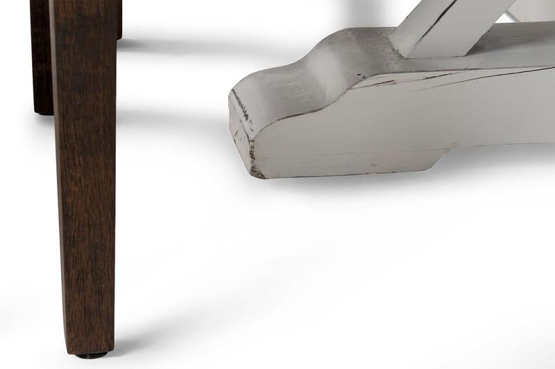 Lyon Spisegruppe Ø150 cm Rund med 6 Tuva Stoler - Vintage Natur/Hvit/Brun - Møbler - Bord - Spisegruppe