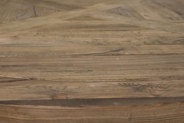 Lyon Spisegruppe Ø150 cm Rund med 6 Tuva Stoler - Vintage Natur/Hvit/Brun - Møbler - Bord - Spisegruppe