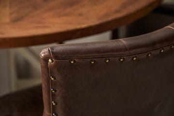 Lyon Spisegruppe Ø150 cm Rund med 6 Tuva Stoler - Vintage Natur/Hvit/Brun - Møbler - Bord - Spisegruppe