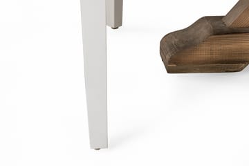 Lyon Spisegruppe Ø150 cm Rund med 6 Viktoria Stoler - Vintage Alm/Grå/Hvit - Møbler - Bord - Spisegruppe