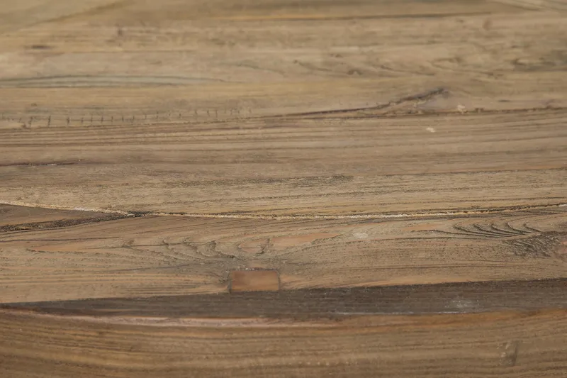 Lyon Spisegruppe Ø150 cm Rund med 6 Viktoria Stoler - Vintage Natur / Hvit / Beige - Møbler - Bord - Spisegruppe