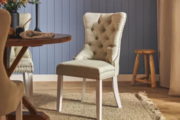 Lyon Spisegruppe 120 cm Rund inkl. 4 Bergviken Stoler - Brun - Møbler - Bord - Spisegruppe