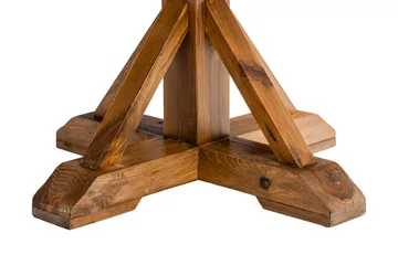 Lyon Spisegruppe 120 cm Rund inkl. 4 Bergviken Stoler - Brun - Møbler - Bord - Spisegruppe