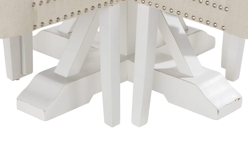 Lyon Spisegruppe 120 cm Rund inkl 4 Bergviken Stoler - Brun/Hvit - Møbler - Bord - Spisegruppe