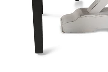 Lyon Spisegruppe 150 cm Rund med 4 Tuva Lenestol - Vintage Alm/Hvit/Svart PU - Møbler - Bord - Spisegruppe