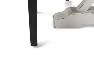 Lyon Spisegruppe 150 cm Rund med 4 Tuva Lenestol - Vintage Alm/Hvit/Svart PU - Møbler - Bord - Spisegruppe