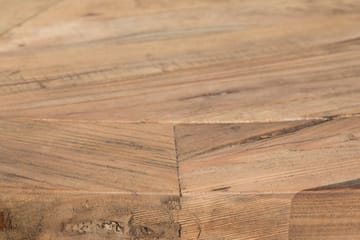 Lyon Spisegruppe 150 cm Rund med 4 Tuva Lenestol - Vintage Alm/Hvit/Svart PU - Møbler - Bord - Spisegruppe