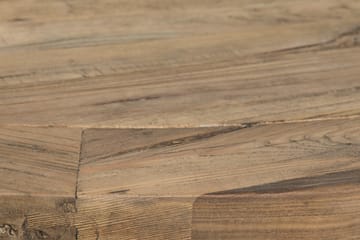 Lyon Spisegruppe 150 cm Rund med 6 Tuva Lenestol - Vintage Alm/Hvit/Svart PU - Møbler - Bord - Spisegruppe