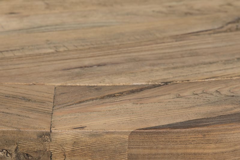 Lyon Spisegruppe 150 cm Rund med 6 Tuva Lenestol - Vintage Alm/Hvit/Svart PU - Møbler - Bord - Spisegruppe