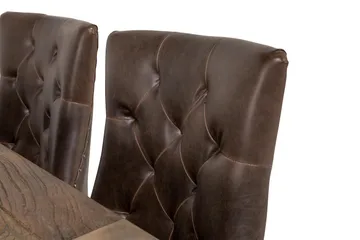 Lyon Spisegruppe 200 + 6 Stoler Uttrekkbart spisebord - Natur / Brun - Møbler - Bord - Spisegruppe