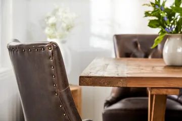 Lyon Spisegruppe 200 + 6 Stoler Uttrekkbart spisebord - Natur / Brun - Møbler - Bord - Spisegruppe