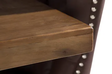 Lyon Spisegruppe 200x100cm inkl 6 Bergviken Stoler Kunstlær - Brun - Møbler - Bord - Spisegruppe