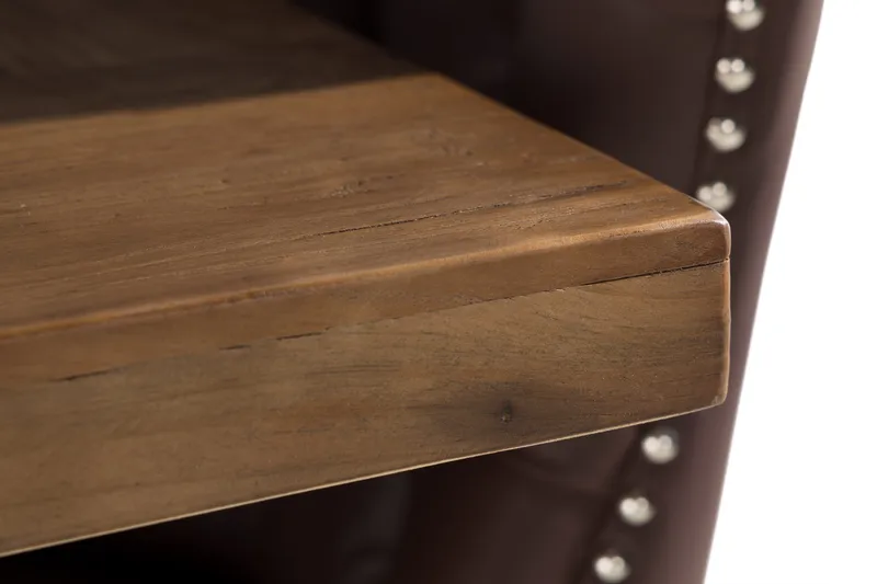 Lyon Spisegruppe 200x100cm inkl 6 Bergviken Stoler Kunstlær - Brun - Møbler - Bord - Spisegruppe