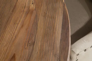 Lyon Spisegruppe Rund med 4 Viktoria Lenestoler - Tre/Hvit/Beige - Møbler - Bord - Spisegruppe