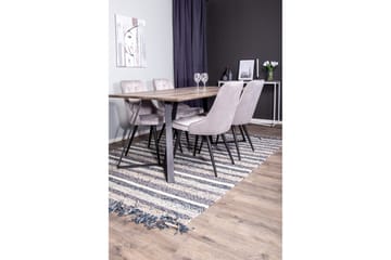 Malvina Spisegruppe med 4 Valerie Lyx Fløyelsstoler - Møbler - Bord - Spisegruppe