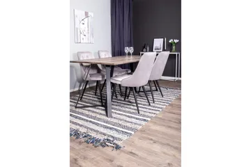 Malvina Spisegruppe med 4 Valerie Lyx Fløyelsstoler - Møbler - Bord - Spisegruppe