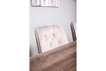 Malvina Spisegruppe med 4 Valerie Lyx Fløyelsstoler - Møbler - Bord - Spisegruppe