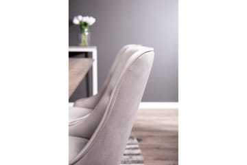 Malvina Spisegruppe med 4 Valerie Lyx Fløyelsstoler - Møbler - Bord - Spisegruppe