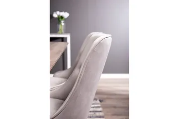 Malvina Spisegruppe med 4 Valerie Lyx Fløyelsstoler - Møbler - Bord - Spisegruppe