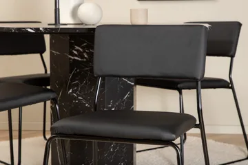 Marbs rundt spisebord med 4 Kenth Spisestol - Møbler - Bord - Spisegruppe