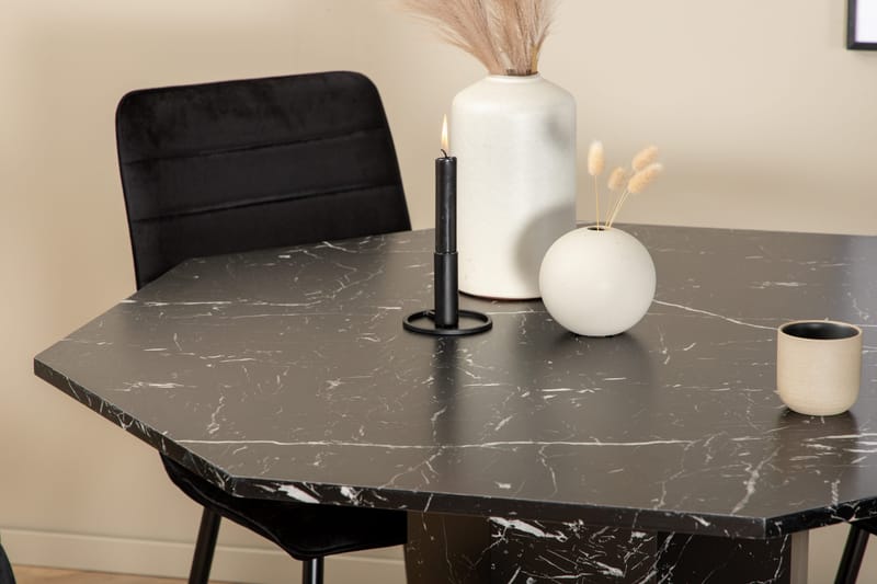 Marbs rundt spisebord med 4 Windu Luxury Spisestol - Møbler - Bord - Spisegruppe