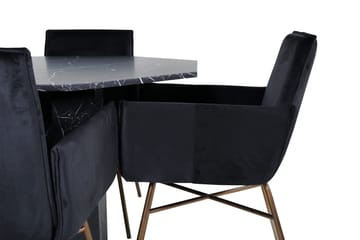 Marbs rundt spisebord med 4 Pippi Spisestol - Møbler - Bord - Spisegruppe