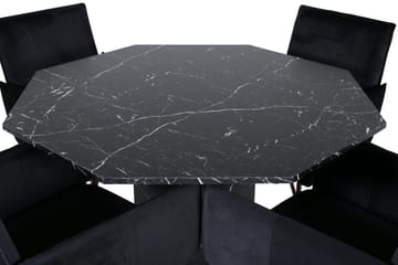 Marbs rundt spisebord med 4 Pippi Spisestol - Møbler - Bord - Spisegruppe