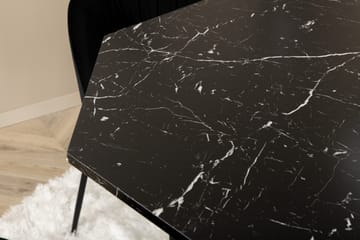 Marbs Spisegruppe 110 cm Rund inkl. 4 Foyos Stoler - Svart - Møbler - Bord - Spisegruppe