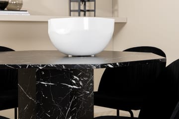 Marbs Spisegruppe 110 cm Rund inkl. 4 Foyos Stoler - Svart - Møbler - Bord - Spisegruppe