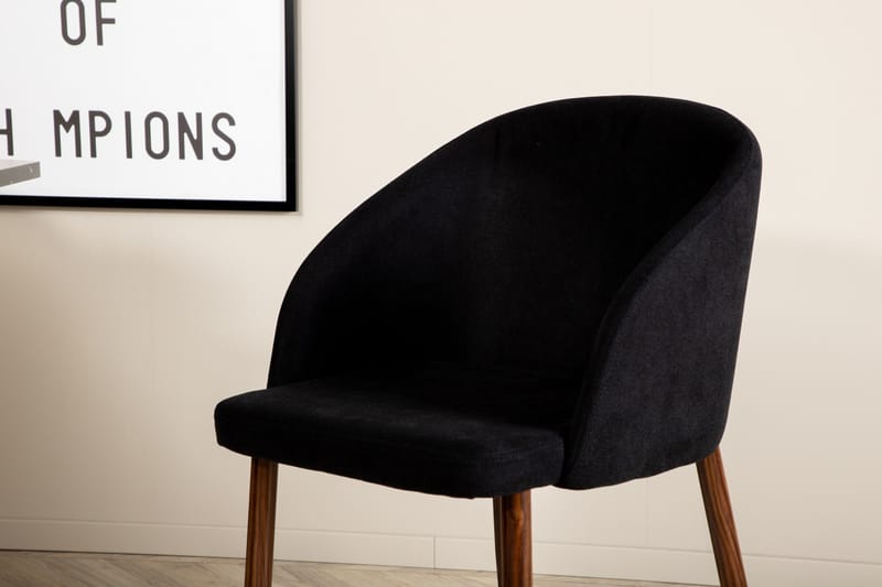 Marbs Spisegruppe 110 cm Rund inkl. 4 Kullersbro Stoler - Svart/Brun - Møbler - Bord - Spisegruppe