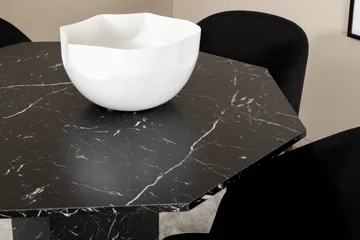 Marbs Spisegruppe 110 cm Rund inkl. 4 Kullersbro Stoler - Svart/Brun - Møbler - Bord - Spisegruppe