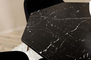 Marbs Spisegruppe 110 cm Rund inkl. 4 Kullersbro Stoler - Svart/Brun - Møbler - Bord - Spisegruppe