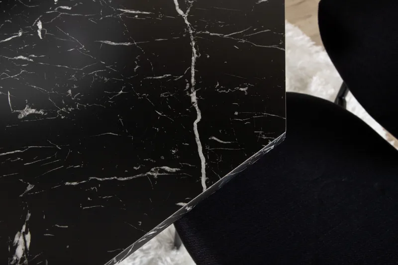 Marbs Spisegruppe 110 cm Rund inkl. 4 Moncoll Stoler - Svart - Møbler - Bord - Spisegruppe