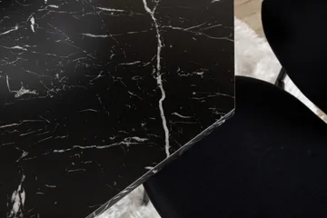 Marbs Spisegruppe 110 cm Rund inkl. 4 Moncoll Stoler - Svart - Møbler - Bord - Spisegruppe