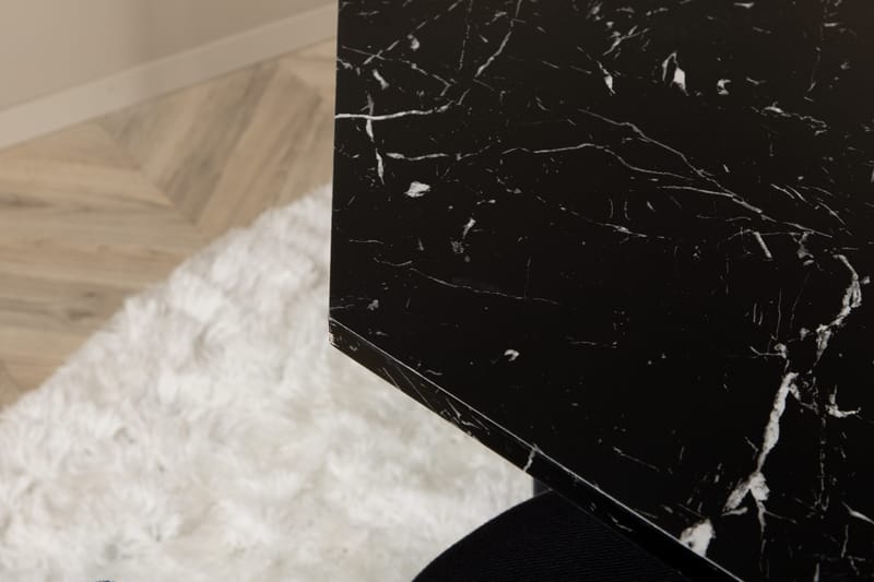 Marbs Spisegruppe 110 cm Rund inkl. 4 Moncoll Stoler - Svart - Møbler - Bord - Spisegruppe