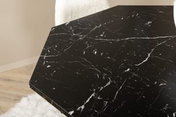 Marbs Spisegruppe 110 cm Rund inkl. 4 Pontus Stoler - Svart/Hvit - Møbler - Bord - Spisegruppe