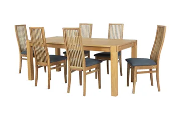 Matgrupp Brun, Grå - Møbler - Bord - Spisegruppe