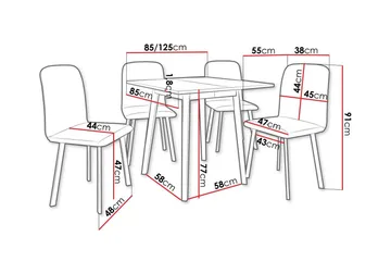 Narberth Spisegruppe - Møbler - Bord - Spisegruppe