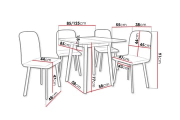 Narberth Spisegruppe - Møbler - Bord - Spisegruppe