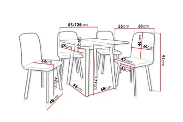 Narberth Spisegruppe - Møbler - Bord - Spisegruppe