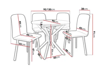 Narberth Spisegruppe - Møbler - Bord - Spisegruppe