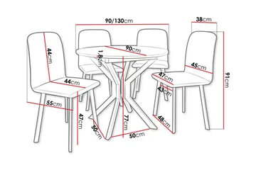 Narberth Spisegruppe - Møbler - Bord - Spisegruppe