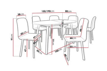 Narberth Spisegruppe - Møbler - Bord - Spisegruppe
