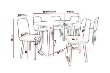 Narberth Spisegruppe - Møbler - Bord - Spisegruppe